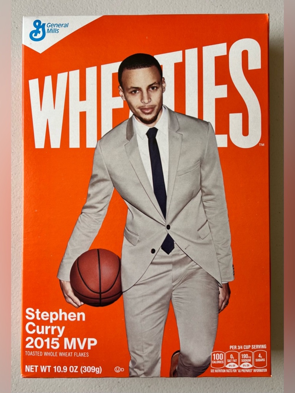 Stephen Curry 2015 MVP New Unopened Full Wheaties Box Steph Curry NBA Basketball